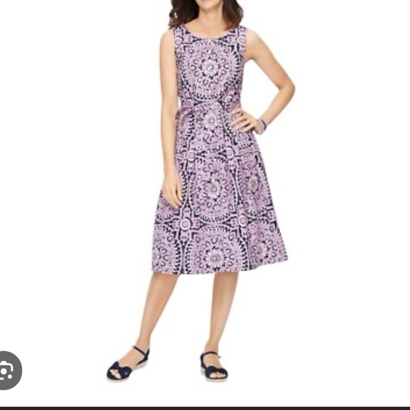 Talbots Dresses & Skirts - Talbots Purple  and Blue Midi Dress